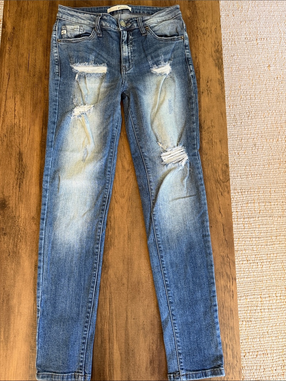 KanCan Light Blue Distressed Skinny Jeans